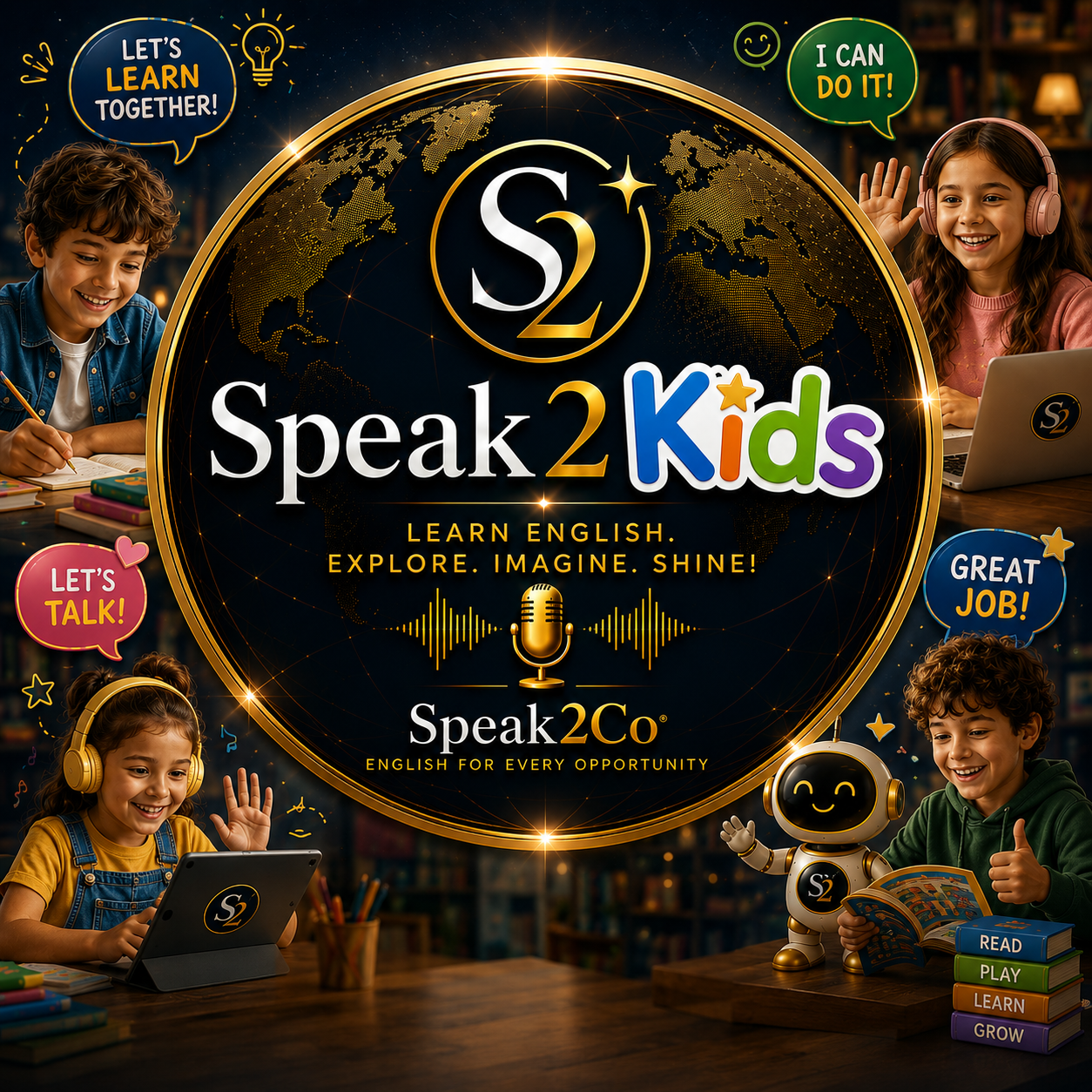 Logomarca Speak2Kids