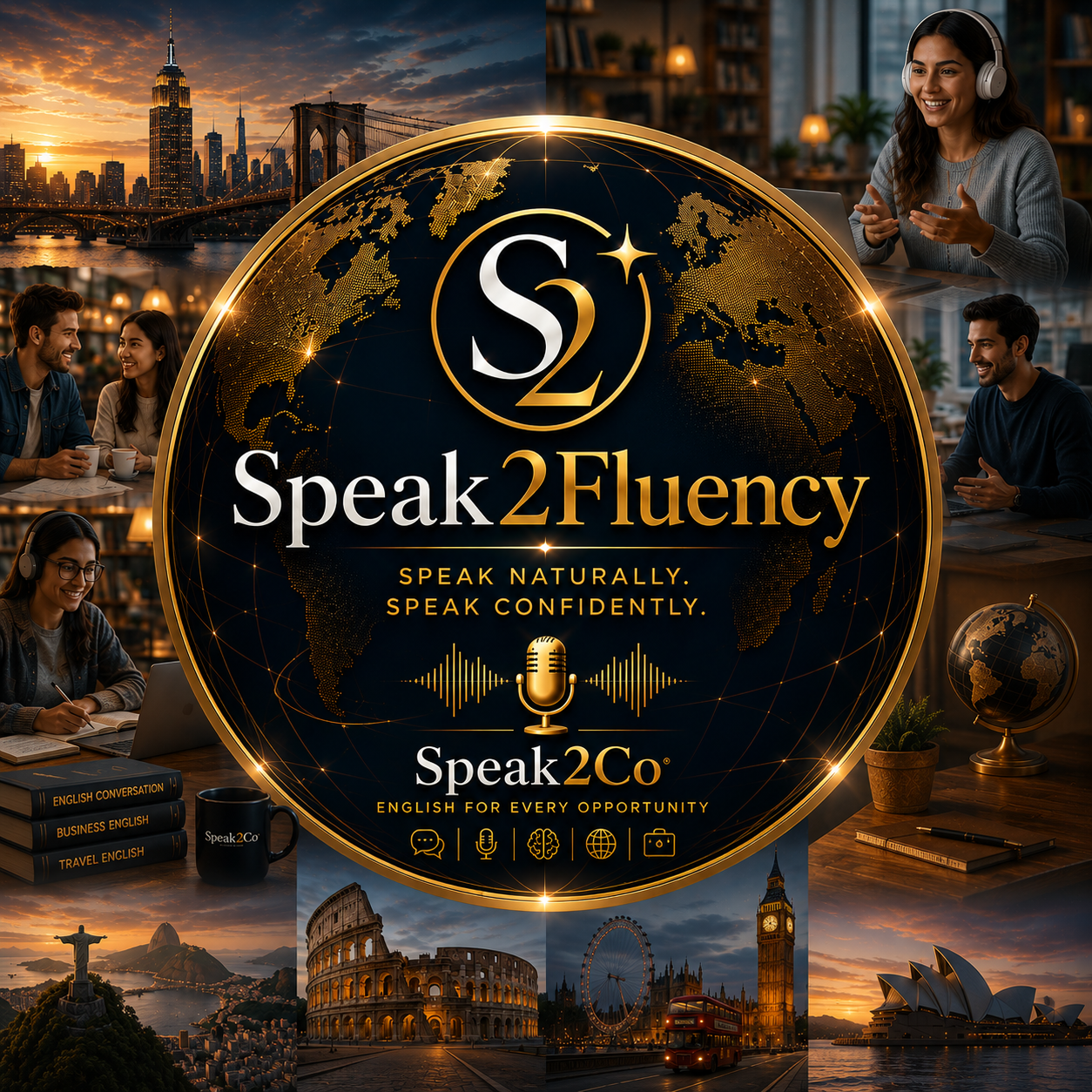 Logomarca Speak2Fluency